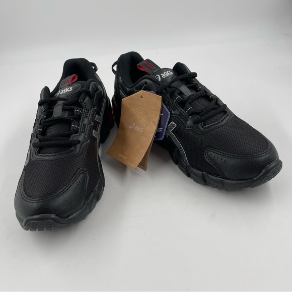 NEW! 🥾 ASICS Gel Quantum 90 3 GS Black Red Athletic Shoes - Size 5.5 - Picture 6 of 11